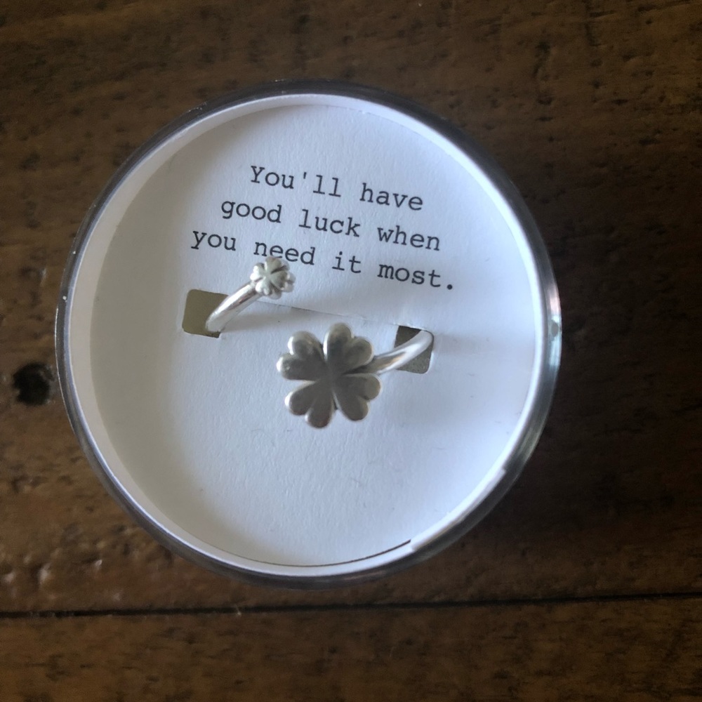 Alex and Ani Four Leaf Clover Ring Wrap